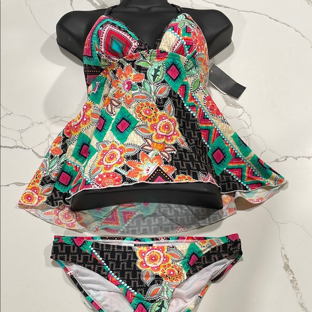 NET Vibrant Floral Bikini Set-SMALL